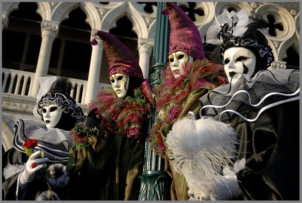 O carnaval da antiga Veneza